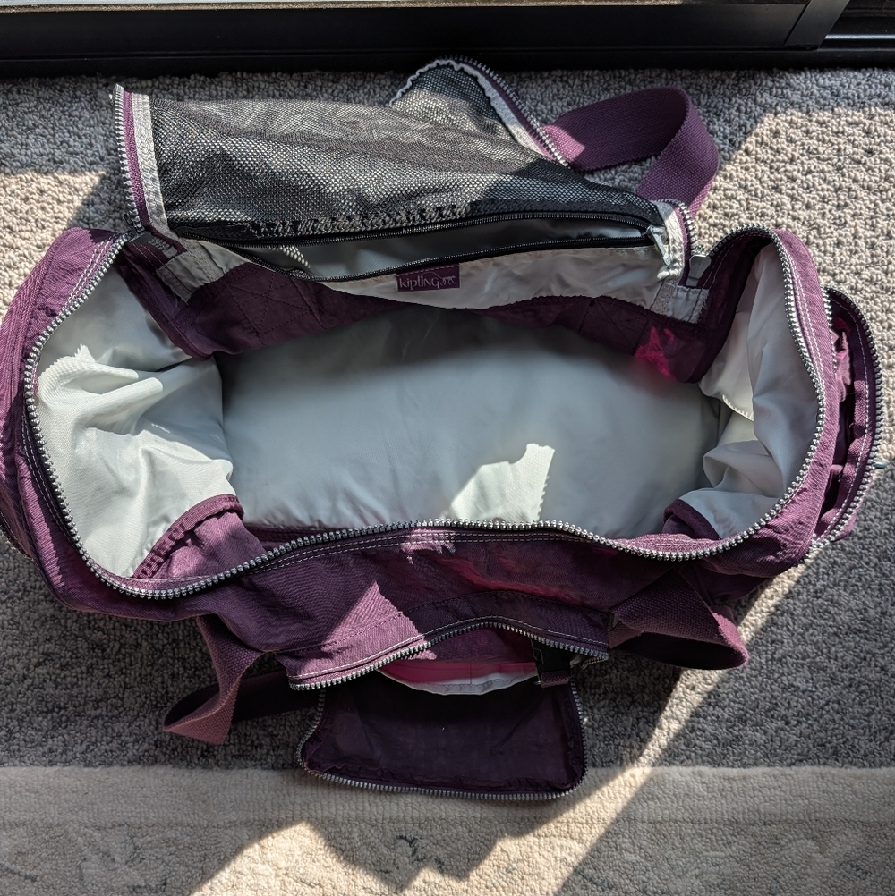 Kipling Purple Duffel Bag - Picture 5 of 6
